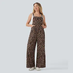 【Creator‘s Pick】Halara Leopard Print Waffle Casual Overalls with Pockets#TikTokShopSpringGlowUp 【Creator‘s Pick】Halara Leopard Print Waffle Casual Overalls with Pockets#TikTokShopSpringGlowUp