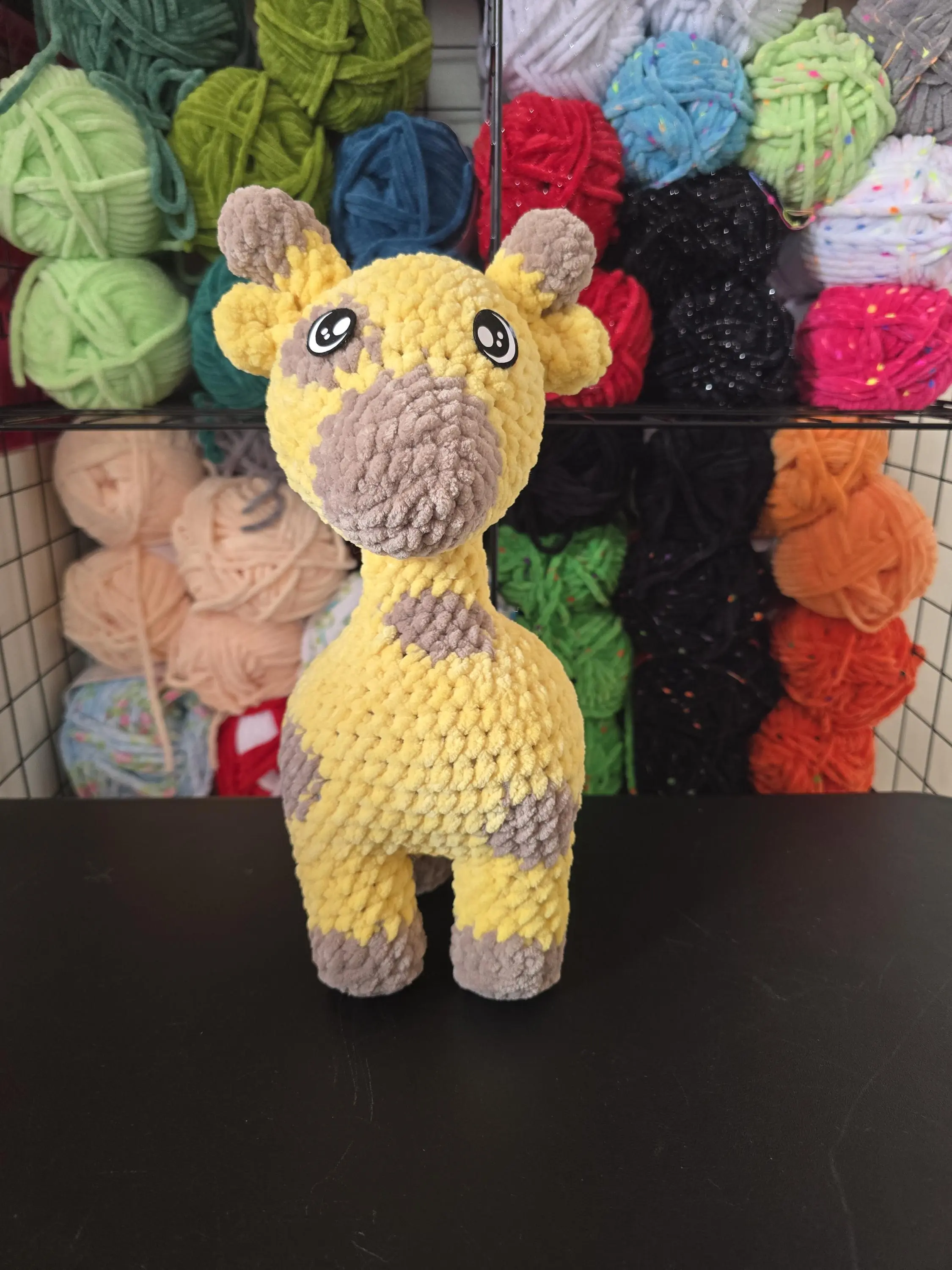 Crochet Giraffe Plushie: Handmade Stuffed Animal, Zoo Nursery Decor