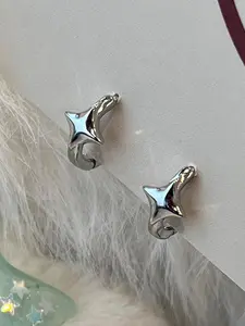 Star Design Earrings, Fashionable Earrings for Women & Men, Trendy All-match & Exquisite Jewelry for Birthday Gift