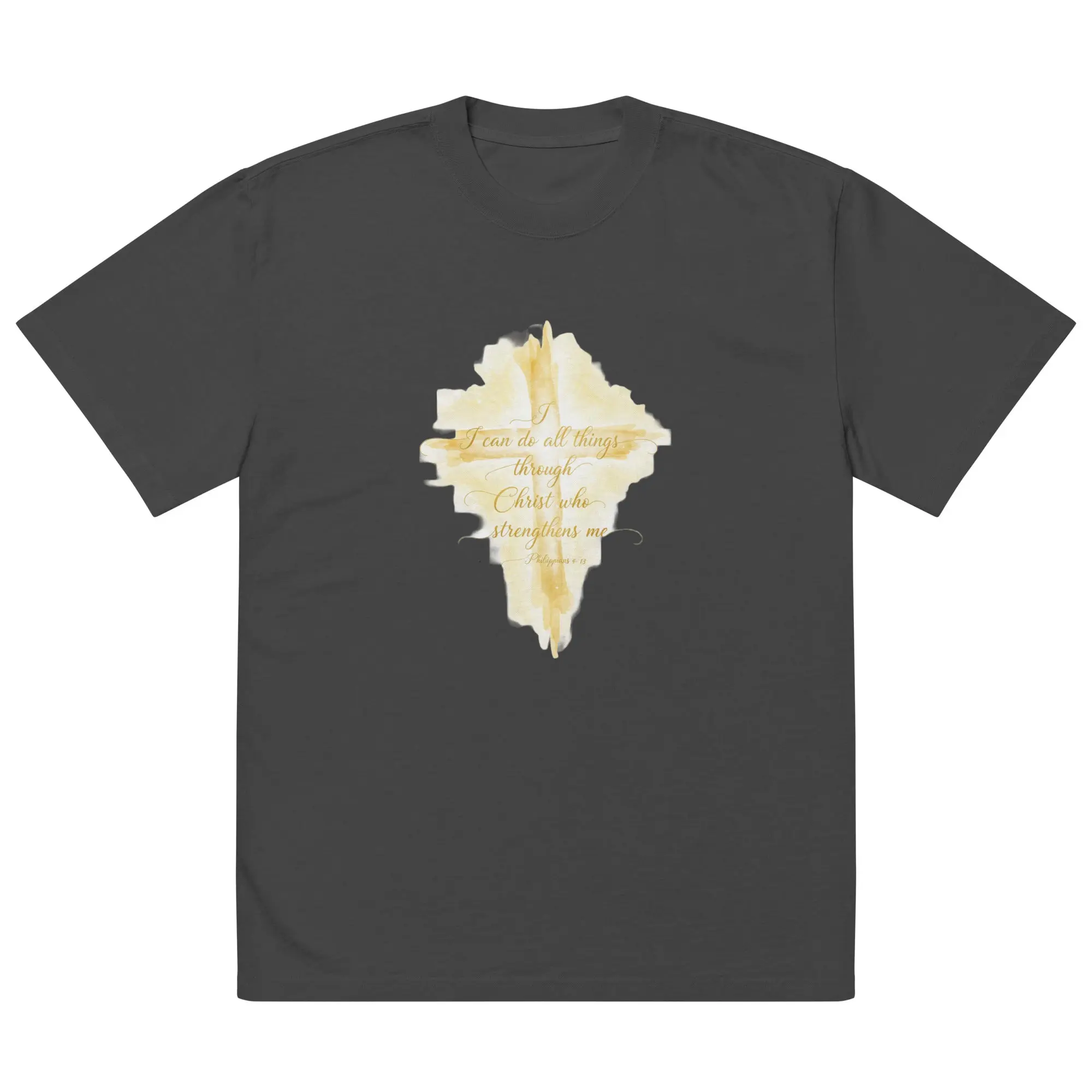 Psalm 23:4 Oversized Faded T-Shirt