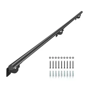 VEVOR Handrail Stair Railing, 4 ft, Wall Mount Handrails for Indoor Stairs, Thickened Aluminum Alloy Hand Rail with Installation Kit, 440 LBS Load Capacity Stairway Railing for Outdoor StairsVEVOR Super Brand Day