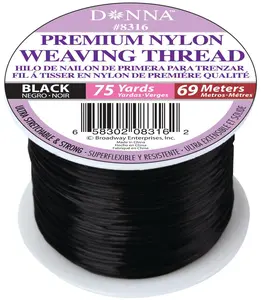 DONNA Premium Nylon Weaving Thread Spool, 75 Yards, Stretchy Strong Sewing Cord, Weft Wig Braid Use