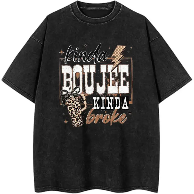 Washed T-shirt-Black