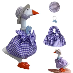 Desk Goose Outfits 7 Inches for Mini Desktop Goose - Cute Desk Goose Clothes Set with Accessories, Mini Goose Outfits for Home Office Decor