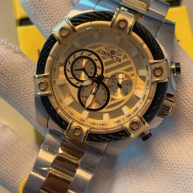 Invicta Men’s Watch BOLT LIMITED EDITION - Gold & Silver Two Tone - Analog Display Quartz - Stainless Steel
