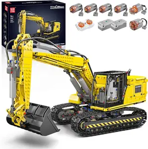 Mould King 13112 Excavator, Remote Controlled Motorized Crawler Excavator Model, High-Tech Motorized Truck Model