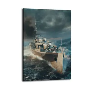 Frigates Poster for HMS Starling Poster Decorative Painting Canvas Wall Art Picture Print Modern Family Bedroom Decor