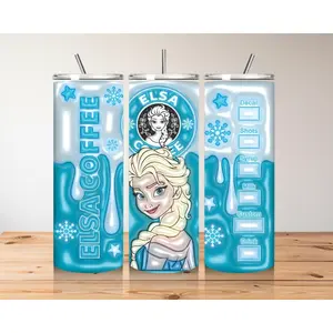 Frosty Fantasy Coffee Tumbler - Customizable Chill Drink Holder
