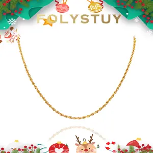 Four sizes of twist necklaces [FOLYSTUY] Handcrafted exquisite twist necklaces with lobster buttons, available in 3mm and 4mm twist widths, and lengths ranging from 19 inches to 28 inches. Options include Y109, Y110, Y111, and Y156