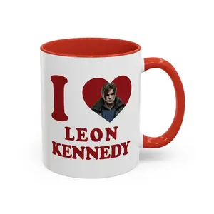 I love Leon S. Kennedy Mug, Leon Kennedy Accent mug, Leon Kennedy RE9 Mug