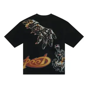 "GODSPEED P.Y.P skull graphic T-shirt"