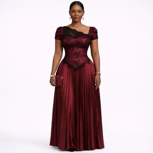 Bordeaux Royale Corset Gown