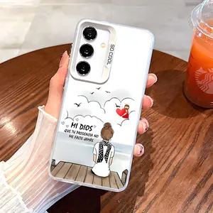 Heavenly Hope Pattern Phone Case with Hard Back & Soft Edge Drop Protection Cover for SAMSUNG S21 S22 S23 S24 S25 S26 Plus S22Ultra S23Ultra S24Ultra S23FE S25ultra S26Ultra S26+