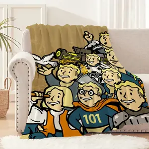 Game F-Fallout Cool Blanket Plush Nap Sofa rug for Living Room Warm Office Bedroom Birthday Home Travel Kid gift Dream Weave Home