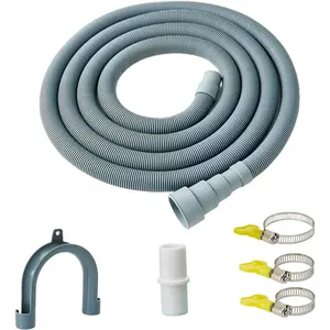 Washing Machine Drain Hose Extension & Portable Washer Drain Hose, Dishwasher Drain Hose with Clamp (6.5ft)