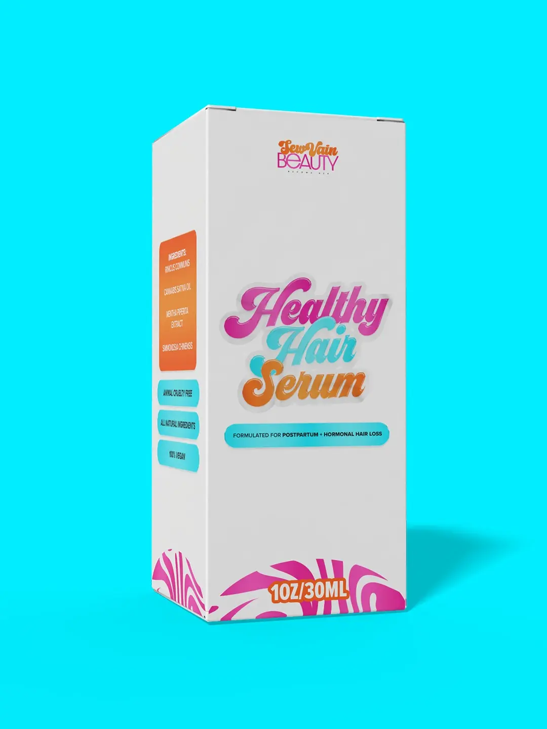 Sew Vain Beauty Healthy Hair care Serum – Lightweight Scalp & Hair Care Serum, 30 mL