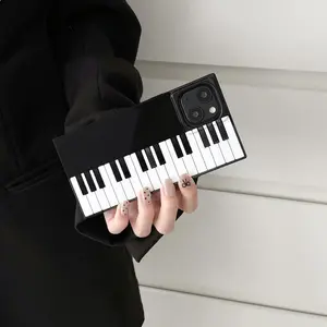 Creative Piano Shaped Design Phone Case, Fashion Phone Protective Cover, Phone Accessory Compatible with iPhone 13 14 15 16 Pro Max