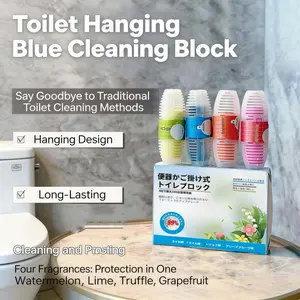 Toilet Cleaner Hanging Basket Ball, Toilet Deodorizer Odor Removal Scented Cleaning Balls, Hang Type Toilet Freshener