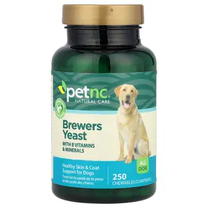 petnc NATURAL CARE Brewers Yeast, All Dogs, 250 Chewables