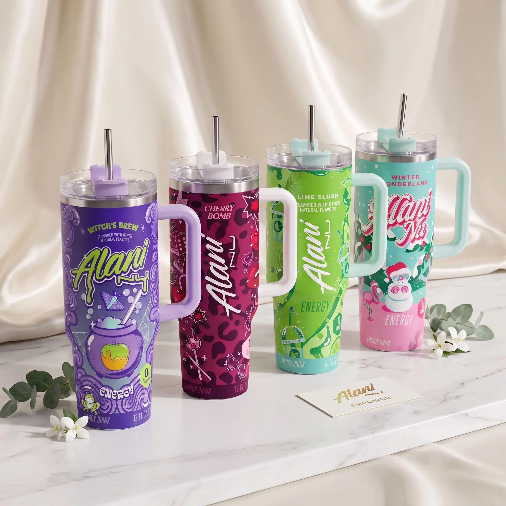 Special And Seasonal Flavors Alani Nu Travel Tumbler, COTTON CANDY, Diet Drink Tumbler, Energy Drink Inspired Tumbler, Gift For You