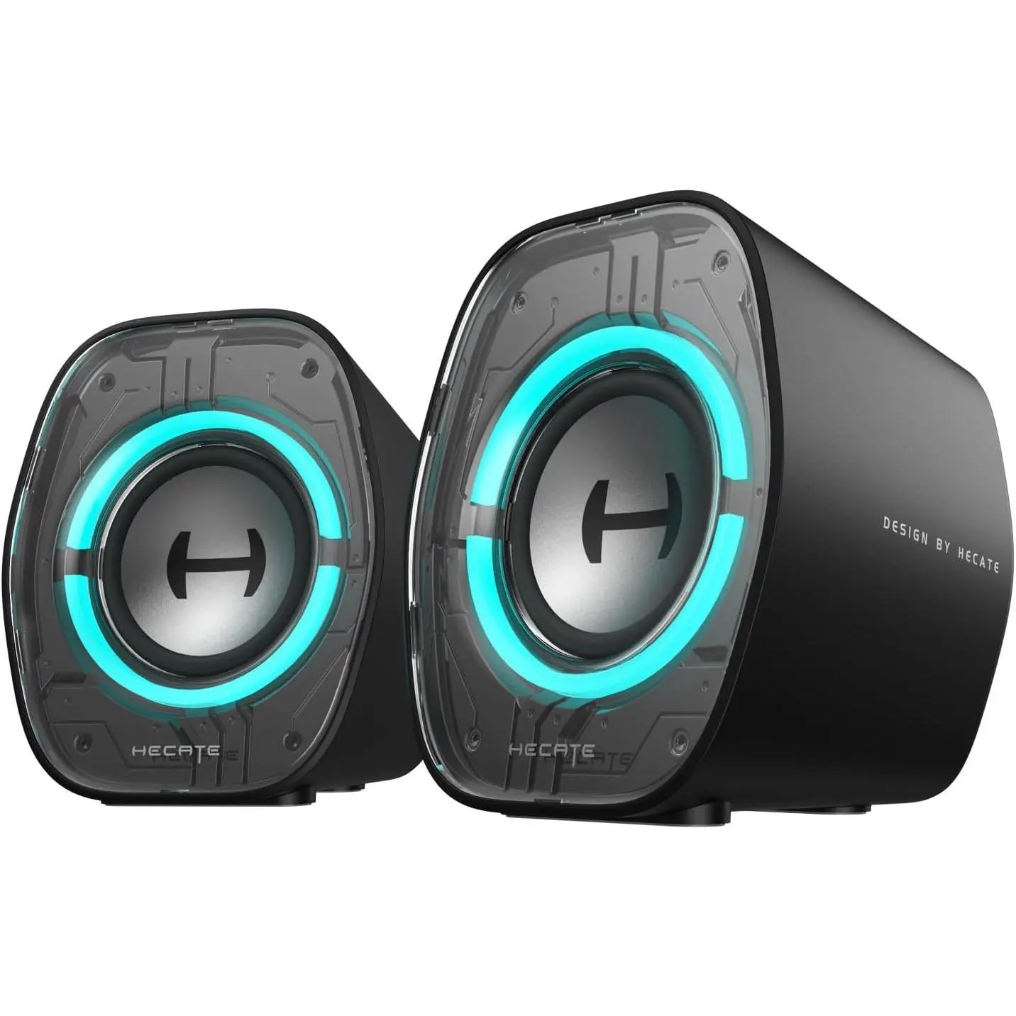 Edifier G1000 Desktop Computer Speakers for Gaming, 2.5" Full-Range Driver & Enhanced Bass, Bluetooth 5.4, 9 Dynamic RGB Lighting Modes, USB AUX Inputs, Black