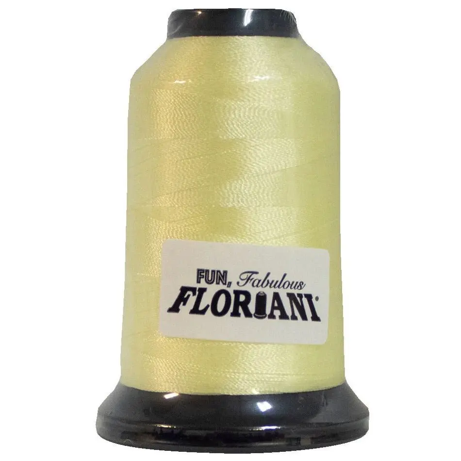 Floriani 40 wt Polyester Embroidery Thread - PF0540 Cream Linen (Vintage Palettes), 1000M / 1100Yds, Smooth Running, Delivers Standout Color, Easy Spool to Keep Close, Ideal for Lettering Work, Boutique Blanks