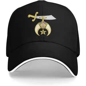 Shriners Badge Trucker Hat, 100% Polyester Fiber Sports Style Adjustable Hat, Classic Design, Trucker Hat