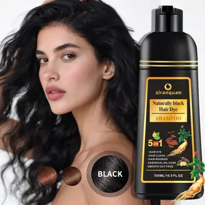 Semi Permanent Hair Dye For Women - Naturally Black - For Up To 100% Gray Coverage of Resistant Gray Hair - Ammonia-Free, Alcohol-Free & Vegan - Salon Influenced Hair color 500ml