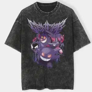Gengar Evolutions Vintage T Shirt/Hoodie, Anime Fans, Manga Shirt, Japanese Anime, Unisex Shirt, Cotton Shirt, Crewneck Shirt, Streetwear, Oversized T-Shirt