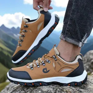 Men's Hiking Shoes Summer Waterproof Comfortable Wear-resistant Camping Shoes Outdoor Breathable Anti Slip Sneakers for Men