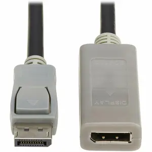 Eaton Tripp Lite Series DisplayPort Extension Cable with Active Repeater and Latching Connector (M/F), 4K 60 Hz, HDR, 4:4:4, HDCP 2.2, 10 ft. (3.1 m),