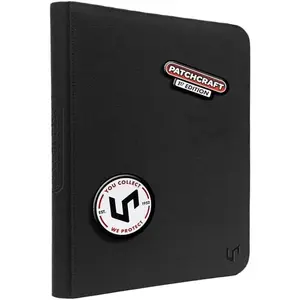 Ultra Pro Zippered PRO Binder 9-Pocket: Patchcraft - Black