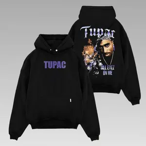 Vintage Tu Pac 2pacc 2Side Hoodie, Hip Hop Music Lover Shirt, Vintage Hip Hop Streetwear Apparel