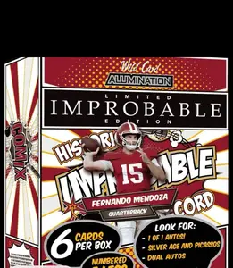 2026 Wild Card Fernando Mendoza Improbable Limited Edition Aluumination Comix Football Packs