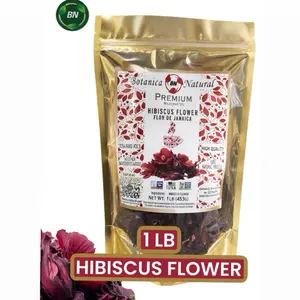 BN 1LB HIBISCUS  FLOWER MEXICAN ORGANIC HERBAL TEA NATURAL BEVERAGE NATURAL