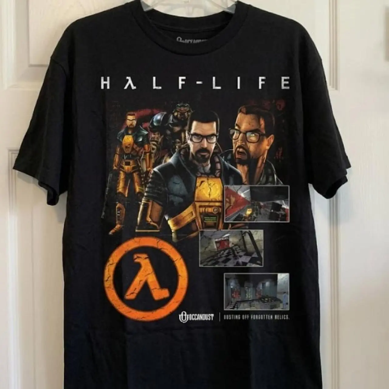 Video Games 'Half Life' T-Shirt, Short Sleeve Crew Neck T-Shirt, Pull On, Casual, Unisex Cotton T-Shirt, Menswear, Womenswear