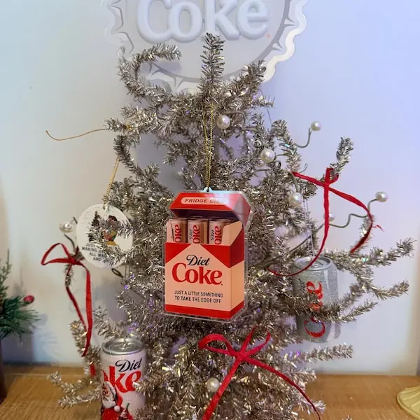 Funny Diet Coke Fridge Cigs Acrylic Hanging Decor, Meme Ornament, Retro Humor Keepsake Acrylic Ornament