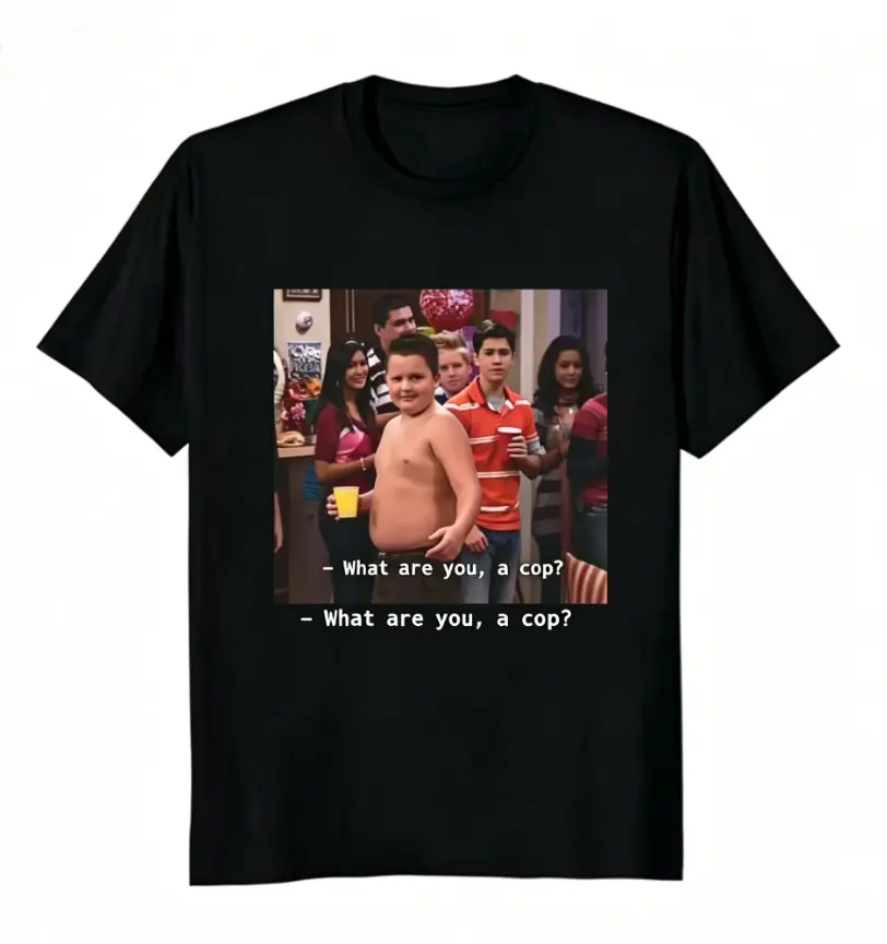 [100% Cotton] Gibby What Are You A Cop Unisex T-Shirt, Gibby Adult Casual T-Shirt Menswear Top Underwear Tshirt Streetwear Tropical Golf Gift T-Shirt For Men And Women