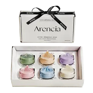 ARENCIA Rice Mochi Facial Cleanser Gift Set, 6 Varieties, 0.52 oz each - travel size, Korean skin care, holiday gift set
