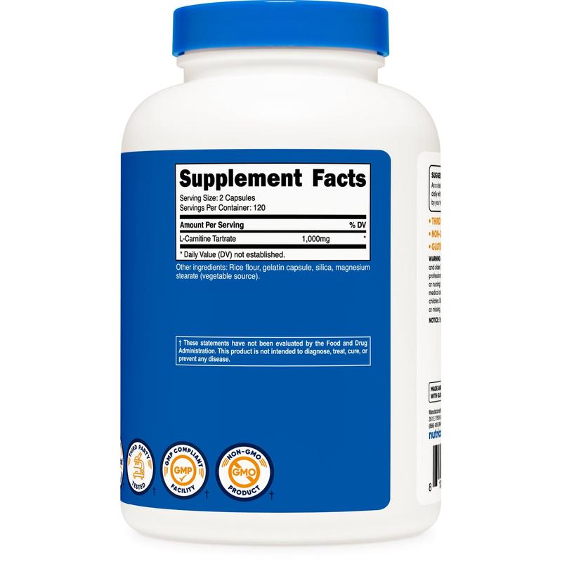 Nutricost L-Carnitine Tartrate Capsules