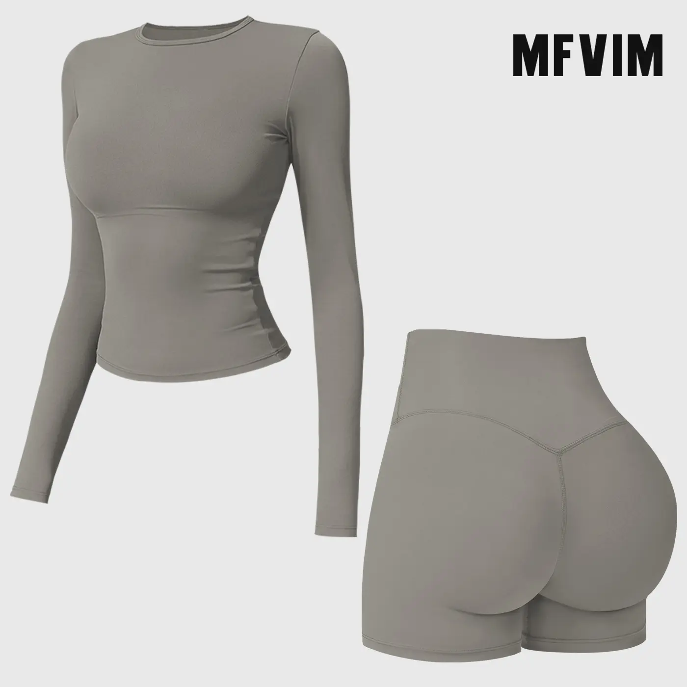 Long & Short Set - Frost Gray