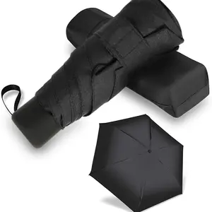 Ultra-light Mini Portable Umbrella with UV Protection Capsule Small Pocket Sunshade for School Travel and Home Use