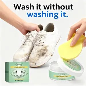 All-in-One Leather & Sneaker Cleaner – Jue Fish No-Wash White Shoe Cleaning Paste