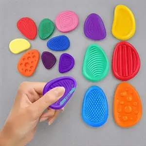 6 Pack Adult Silicone Stress Balls, Autism Adhd Touch Training Toys, Durable Portable Anxiety Relief Tools for Home Office Use, Stress Relief Gadgets, Portable Design