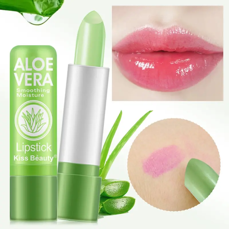 2-Pack Color-Changing Lipstick, Long-Lasting Hydrating Moisturizing Daily Glossing Lip Balm, Temperature-Sensitive Glossy Lip Gloss, Lip Tint Balm for Nourished Lips