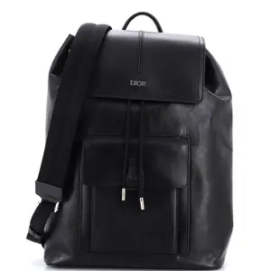 Pre-owned Dior Leather Backpacks Christian Motion Backpack Oblique Galaxy Medium by Rebag