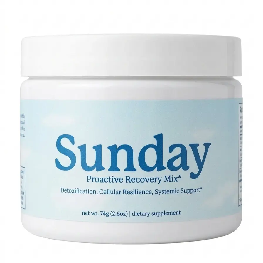 Sunday — Proactive Recovery and Hydration Mix,DHM, GlyNAC & Magnesium, Citrus, 10 Serving Container