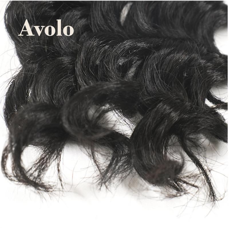 Deep Wave Bulk for Boho Butterfly Locs Real Human Hair 3 Strands per Pack Total 110g For Hair Extensions Soft Glossy Full and Bouncy No Shedding No Tangling