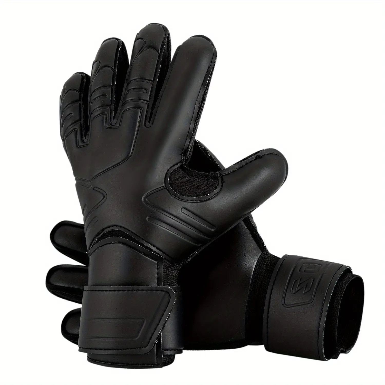 Unisex-Adult Professional Soccer Goalkeeper Gear with Finger Protection - PU Fabric, Anti-Slip, Wear-Resistant Training Gloves - For Soccer Goalkeepers - Suitable for Training & Matches - Ideal Gift for Sports Enthusiasts