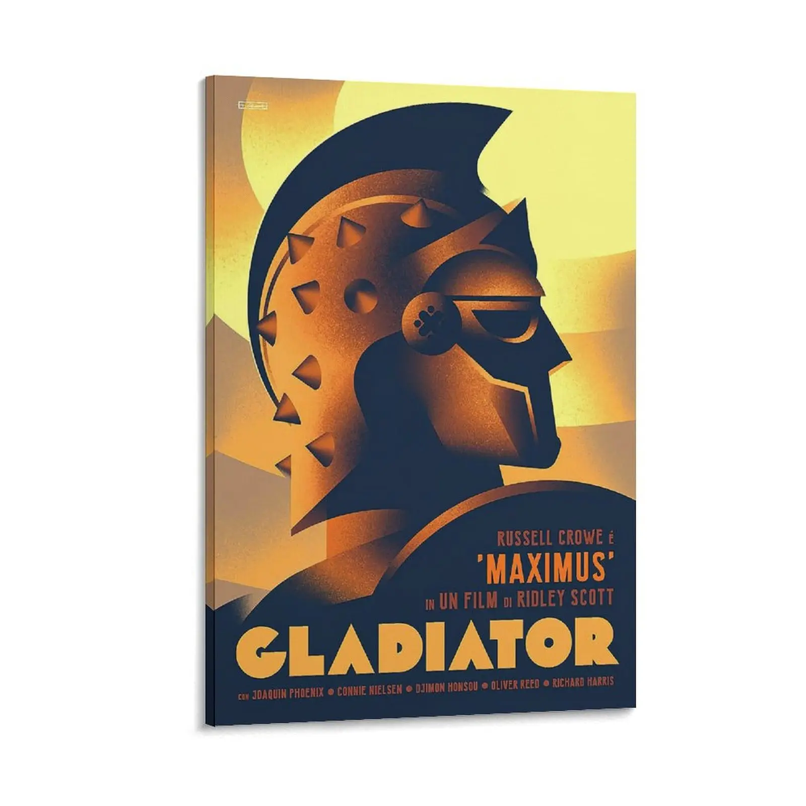 Gladiator Movie Canvas Wall Art Print - Hanging Wood Frame Decor for Living Room, Bedroom, Office - Home Decor Poster Gift Ornament (18)